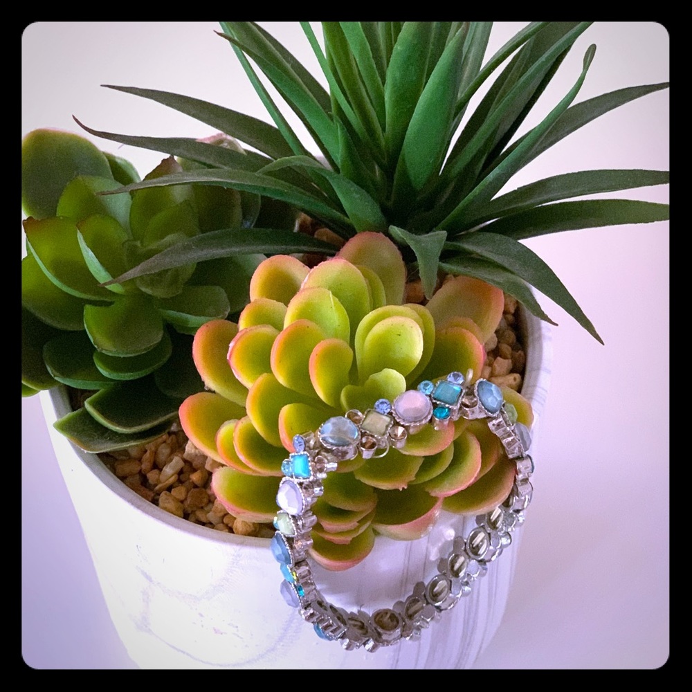 Costume Glam Jeweled Bracelet